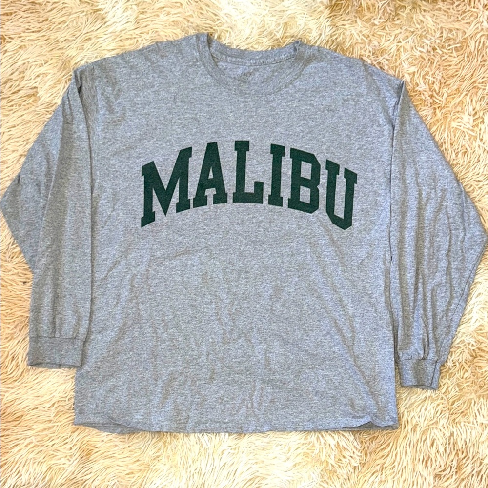 John Galt PacSun Gray Long Sleeve Malibu Shirt - XL